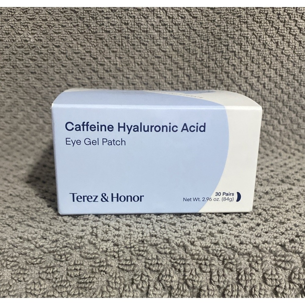 Terez & Honor Caffeine Hyaluronic Acid Eye Gel Patch 30 Pairs NEW BOX